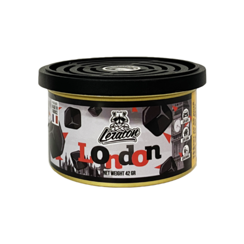 Leraton Ароматизатор для автомобиля в банке London (Black Ice/Чёрный лёд)