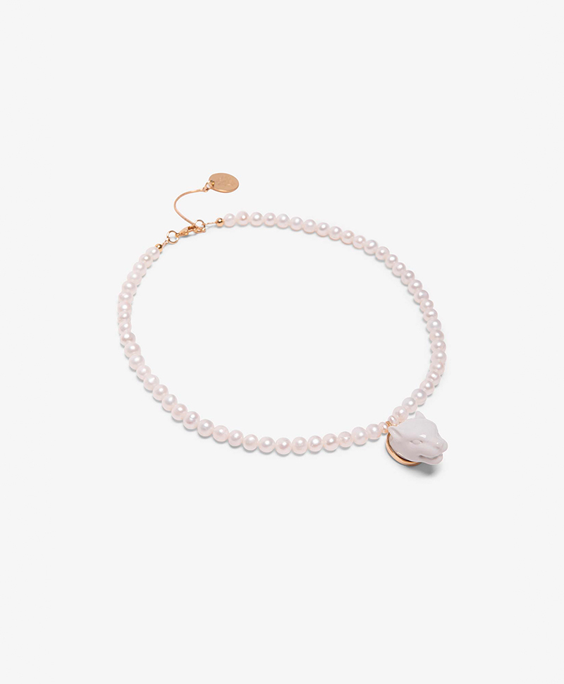 Подвеска PANTHER HEAD & PEARLS