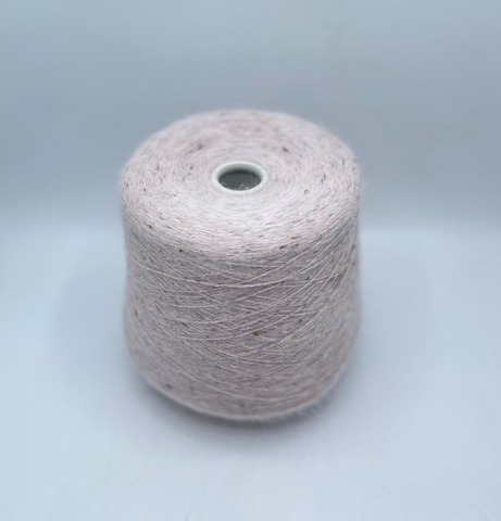 Luxury Selection by Ri.Go (пр.Италия), art-Angora Spiky Tweed, 2/9 450м/100гр.75% Ангора, 5% Вискоза, 20% Полиамид, цвет-Нежно-розовый+твид (131/141), арт-36475