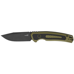 Фото Автоматический нож Kershaw Launch 21, сталь CPM M4, рукоять алюминий/G10, черно-зелёный