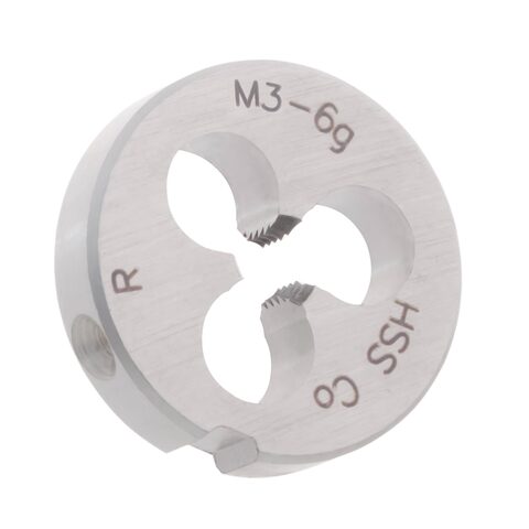 Плашка М 3,0х0,5 DINEN22568 HSSE 6g 20х5мм MASTER-TOOL 237030EMT