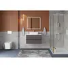 BelBagno KRAFT-800-2C-SO-GSO База под раковину подвесная с фрезерованными ручками по всей длине фасада с двумя выкатн. ящ., Темно-Серый Мат.,800x455x500