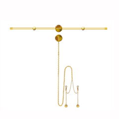 UPKO Зажимы на соски и клитор Double Bar Nipple Clamps and Clitoral Chain Accessories Set