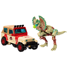 Набор фигурок Transformers Jurassic Park x Transformers Dilophocon and Autobot