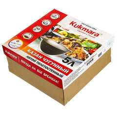 Казан чугун, 5 л, с крышкой, Kukmara, кч051