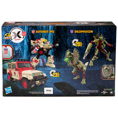 Набор фигурок Transformers Jurassic Park x Transformers Dilophocon and Autobot