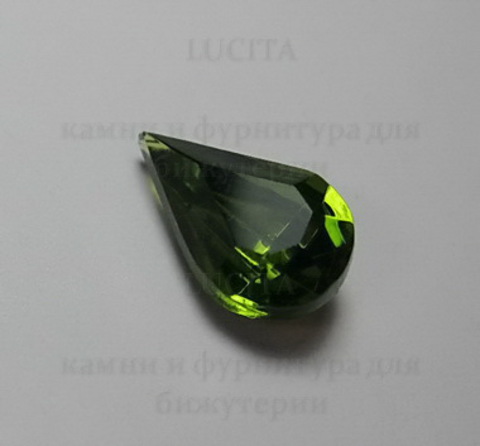 Ювелирные стразы Preciosa "Капля" Olivine (13х8 мм) ()