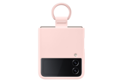 Чехол Samsung Silicone Cover with Ring для Z Flip 4 (EF-PF721TPEGRU) розовый