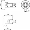 Ideal Standard Idealrain BC806XG Держатель для душевой лейки фиксированный