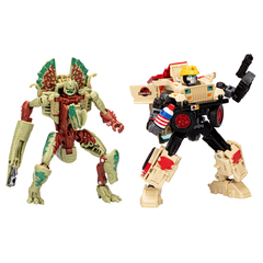 Набор фигурок Transformers Jurassic Park x Transformers Dilophocon and Autobot