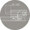 Cezares SLIDER-R-2-80/90-C-CR Душевой уголок, цвет: хром