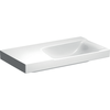 Geberit Xeno2 500.536.01.1 Раковина с полкой, 90x48см, Отверстие под смеситель=Без, Перелив=Без, Полочное пространство=Левая, Белый / Специальное керамическое покрытие KeraTect