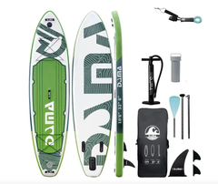 SUP-доска DAMA Adventure Series GREEN, 2-х слойный, 320x81x15 см AS-3 ( размер 350*84*15см )
