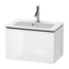 Duravit L-Cube LC615602222 База под раковину 400x620x391, 1 выдв. ящик, , цвет белый глянцевый
