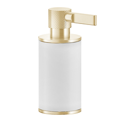 Gessi Inciso 58537#246 Дозатор для жидкого мыла настольный, цвет: белый/золото фото