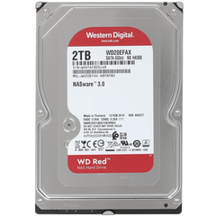 Внутренний HDD 3.5" Western Digital Red EFAX, 2Тб, SATA3, Bulk, Чтение:150мб/с, Запись:150мб/с, 5400об/мин, Буфер:256Мб (WD20EFAX)
