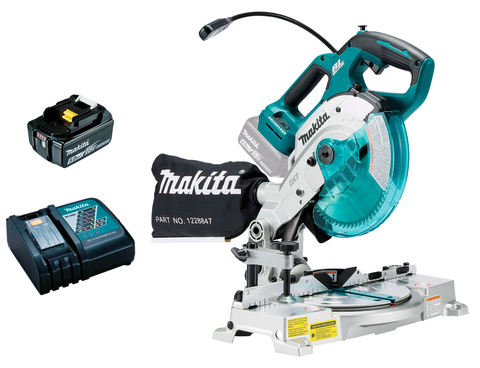 Аккумуляторная торцовочная пила Makita DLS600Z с набором