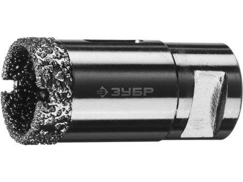ЗУБР АВК, d 29 мм, (М14, 15 мм кромка), вакуумная алмазная коронка, Профессионал (29865-29)