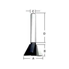 Фреза «ласточкин хвост» 12,7х32х12,7х8 мм; 14° Makita D-10899