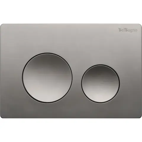 BelBagno BB-03C-GM Кнопка смыва, оружейная сталь