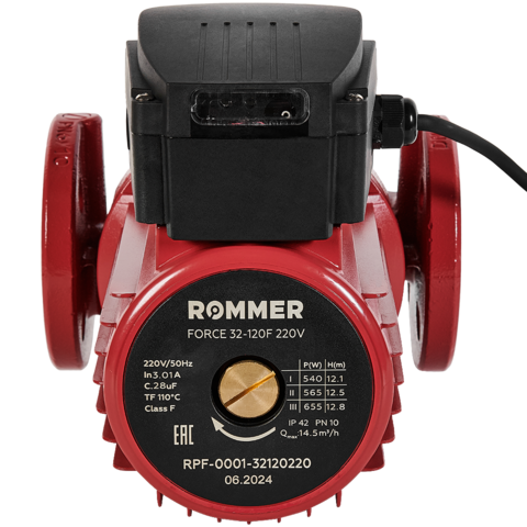Циркуляционный насос фланцевый ROMMER RPF 32-120F 220V RPF-0001-32120220