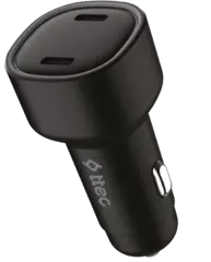 Автозарядка TTEC SmartCharger Duo PD 60W Car Fast Charger USB-C+USB-C, черный