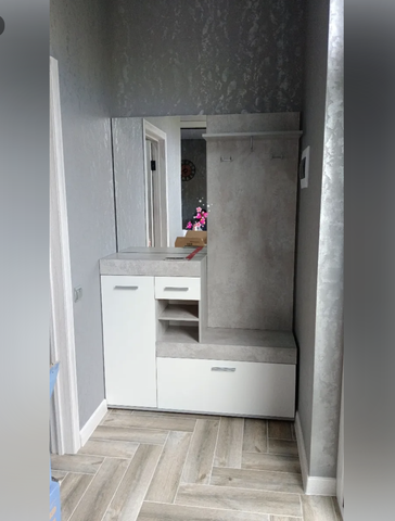 Прихожая Инстайл бетон/белый