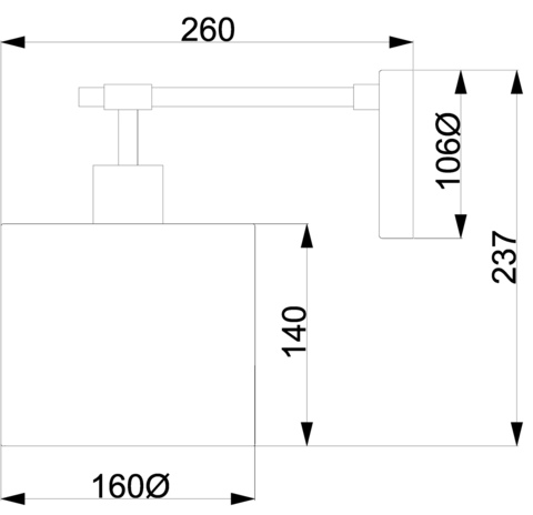 Бра Elstead BALANCE1 WPN