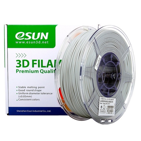 Катушка пластика PLA+ ESUN 1.75 мм 1кг., светящаяся синяя