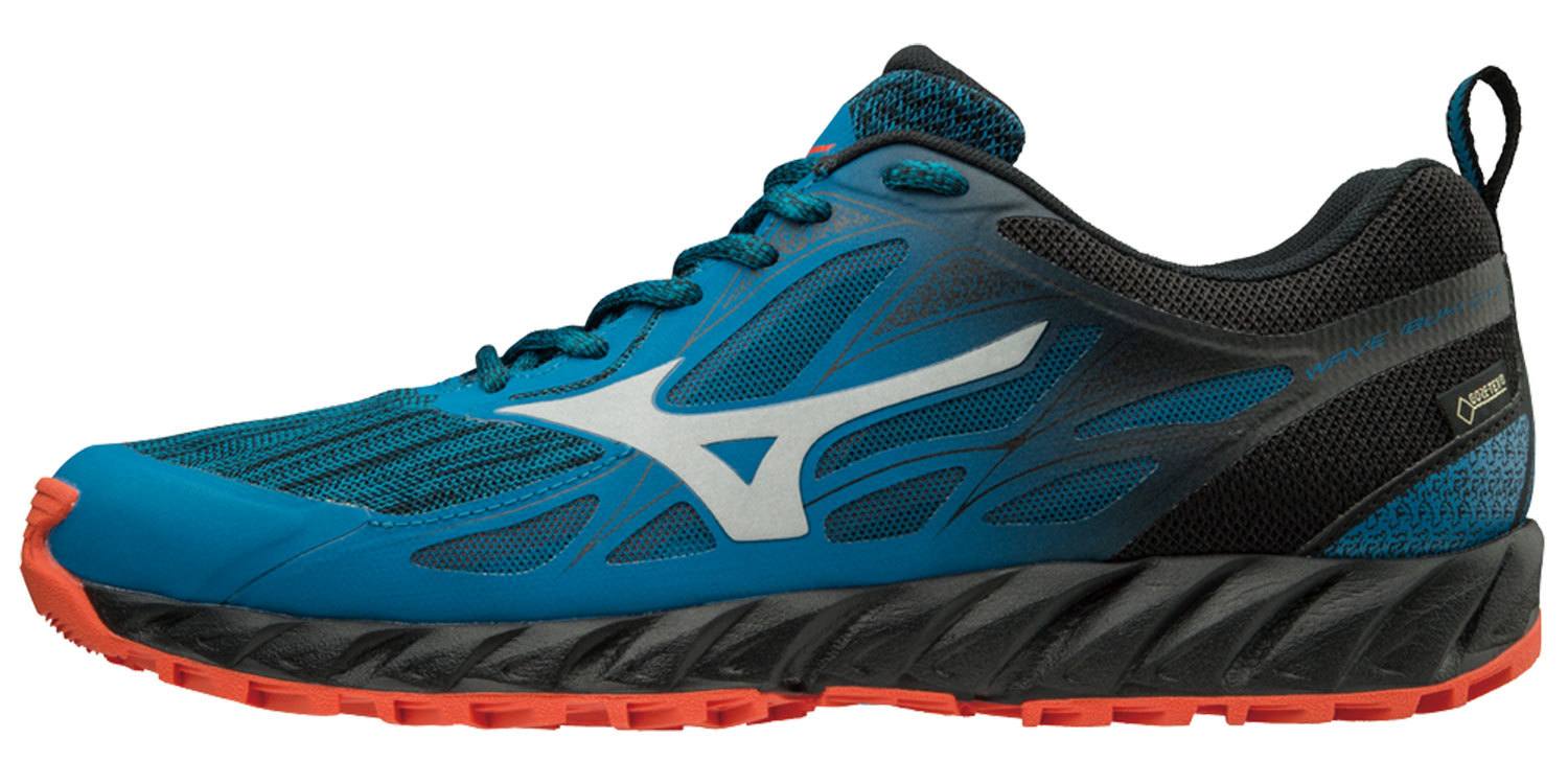 Mizuno Wave Ibuki GoreTex мужские беговые кроссовки черные-синие - 5