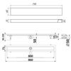 Timo Drain Protect DP20800-PG20800 Водоотводящий желоб, цвет: нержавеющая сталь