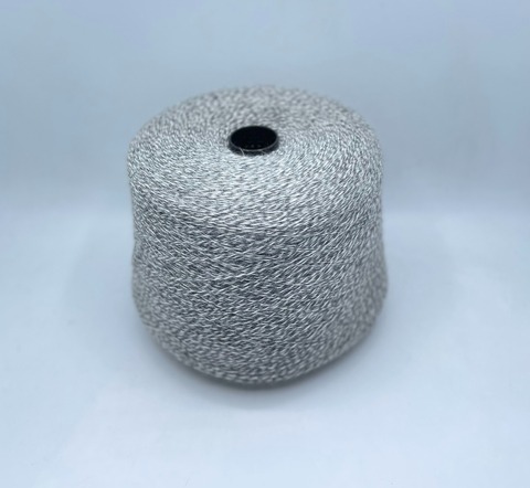 Zegna Baruffa (пр.Италия), art.4003 ,2/16 800м/100гр. 70%Меринос, 10%Ангора, 20%Полиамид, цвет-Серо-белое мулине, арт-31912