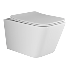 Ceramica Nova Metric CN3007 Подвесной унитаз c ультра тонким сидением с функцией плавного закрытия, цвет: белый фото