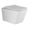 Ceramica Nova Metric CN3007 Подвесной унитаз c ультра тонким сидением с функцией плавного закрытия, цвет: белый