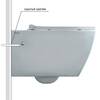 Berges Mascon 082128 Унитаз подвесной Rimless 57 см, сиденье дюропласт Toma Slim SO, микролифт, быстросьем