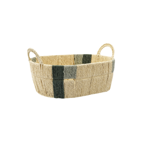 Корзина плетеная овальная Bodhran Sage из коллекции Ethnic | размер M