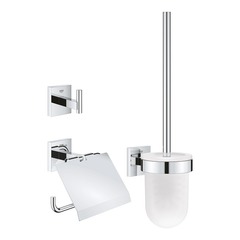 Набор аксессуаров GROHE Start Cube, 3 предмета: держатель для бумаги, крючок, набор с ёршиком (41123000)