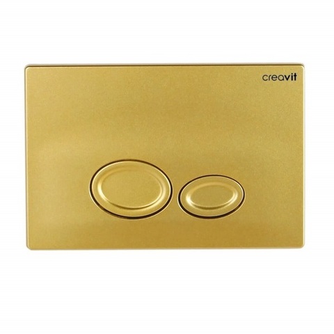 Creavit Drop GP2006.00 Клавиша смыва для унитаза, цвет: золото