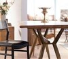 Стол RI010 Brass metal base & Light Grey Ash — фото 5