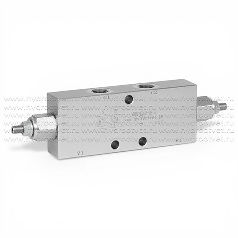Фото VBCD-G3/8-DE-A - Подпорно-тормозной сдвоенный клапан трубный G3/8