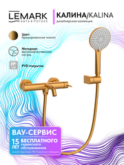 Смеситель для ванны Lemark LMF-2122S-BRG 