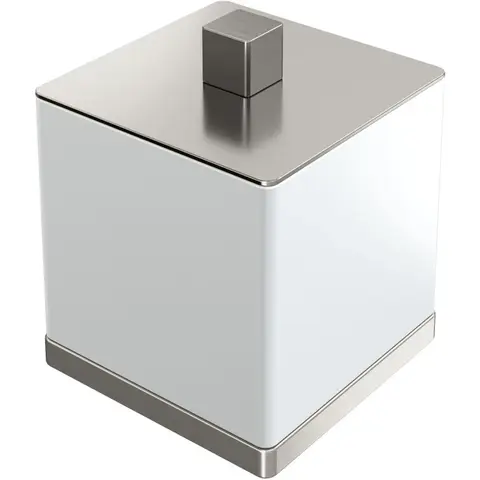 Boheme 10964-NB Стакан для ватных дисков Qubic Nickel Brush