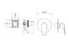 Aquatek Бетта AQ1166MB Смеситель для душа (внешняя и скрытая часть), цвет: чёрный