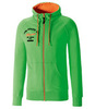 Толстовка на молнии мужская Mizuno Heritage Zip Hoody зеленая - 1
