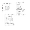 Duravit Starck 1 835320000 Писсуар 320х285 мм, скрытый подвод воды, без "мухи" включая крепление, с отверстиями для крышки,цвет: белый