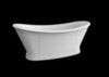 BelBagno BB33 Отдельностоящая акриловая ванна, встроенный слив, 168x78, цвет: белый
