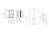 Aquatek Лира AQ1447CR Смеситель для ванны 3 режима (внешняя и скрытая часть), цвет: хром