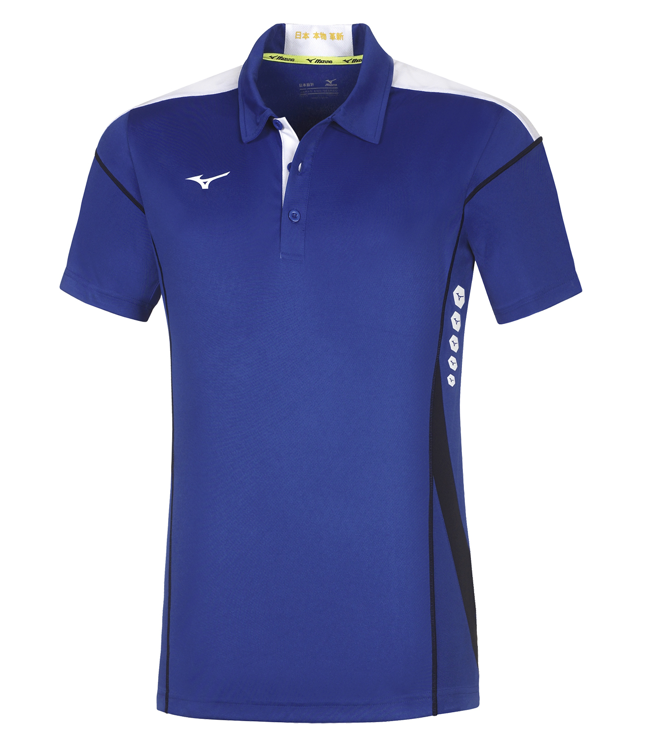 Mizuno Hex Rect Polo мужское спортивное поло синее