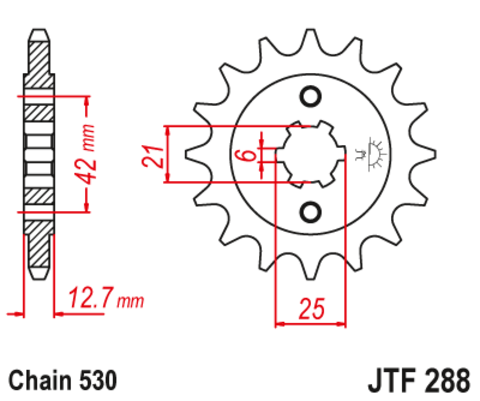 Звезда ведущая JTF288-18