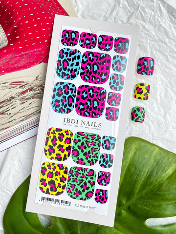 Пленки для педикюра IBDI NAILS 112 WILD RIOT